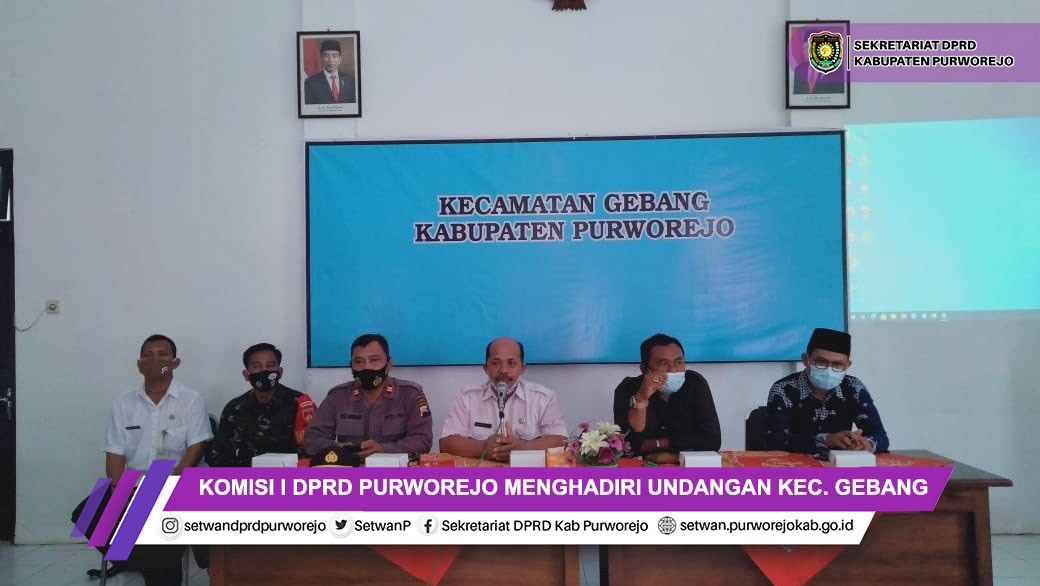 Komisi I menghadiri undangan di Kecamatan Gebang