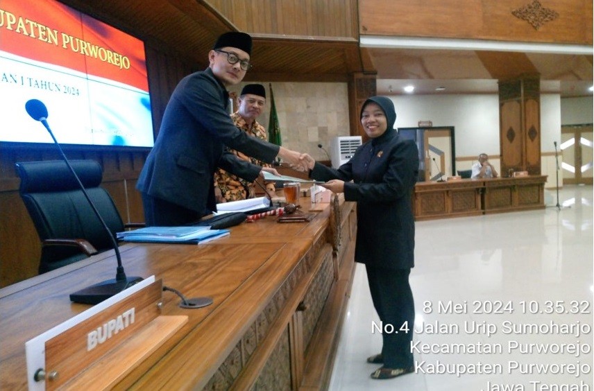 DPRD Kab.Purworejo melaksanakan Rapat Paripurna Internal Reses