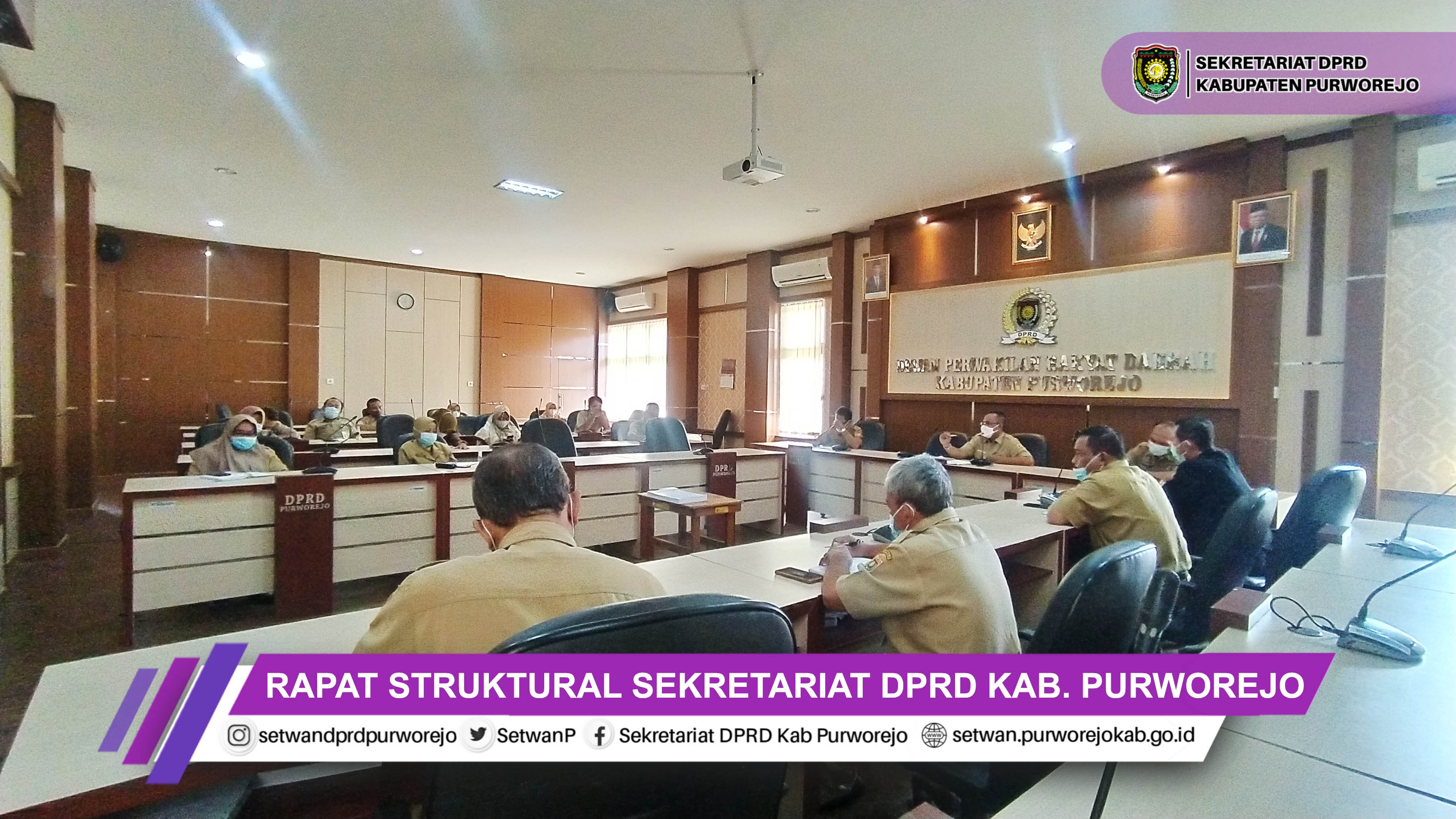 Sekretariat DPRD Kabupaten Purworejo Melakukan Rapat Struktural