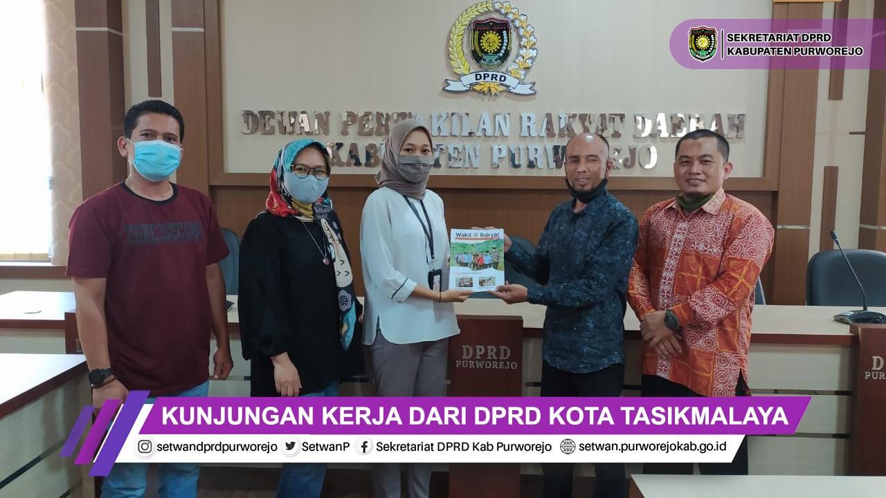 Sekretariat DPRD Kab. Purworejo Menerima Kunjungan Kerja dari DPRD Kota Tasikmalaya